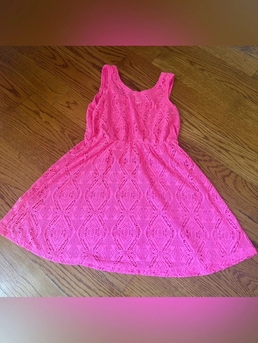 Children’s Place Girls Crochet Lace Dress / Swim Coverup — Size S/P (5/6)